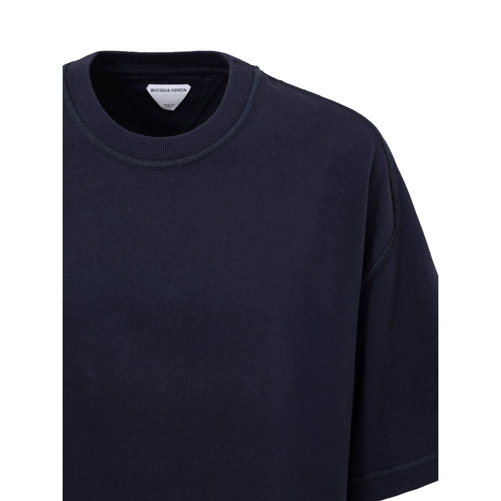 Bottega Veneta Blaues Baumwoll-T-Shirt