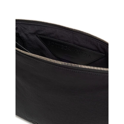 Bottega Veneta Schwarze Nylon-Clutch