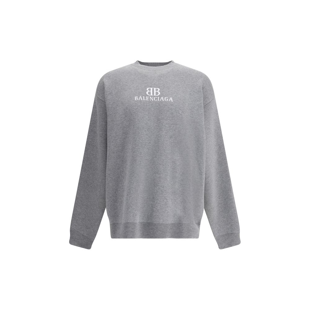 Balenciaga Graues Baumwoll-Sweatshirt