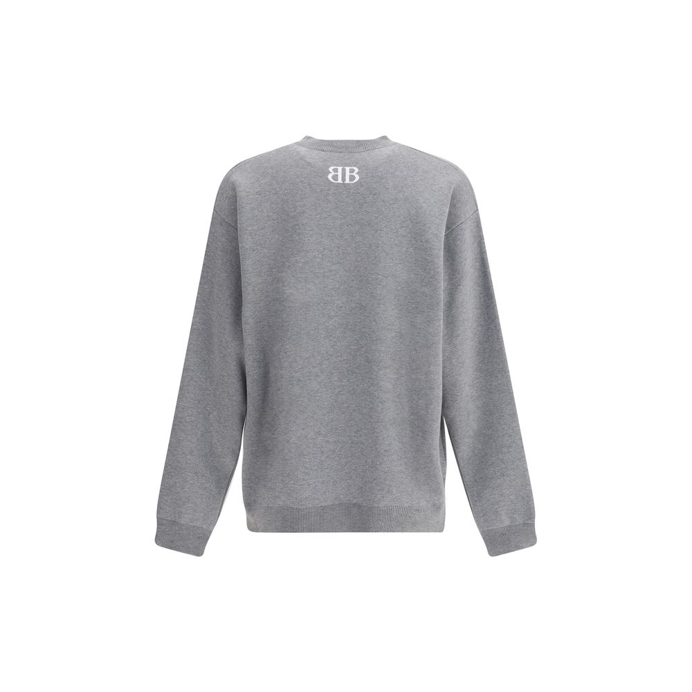 Balenciaga Graues Baumwoll-Sweatshirt