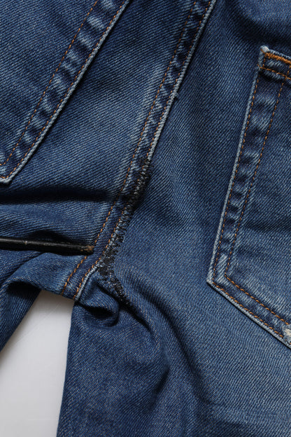 بنطلون جينز ضيق منخفض الخصر من دولتشي آند غابانا، أزرق من القطن 