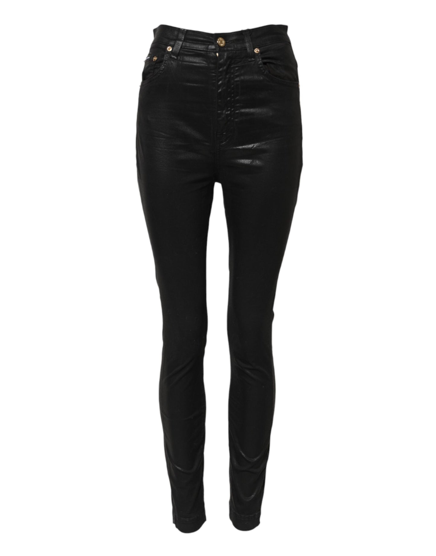 Dolce &amp; Gabbana – Schwarze GRACE Skinny-Jeans mit hoher Taille 