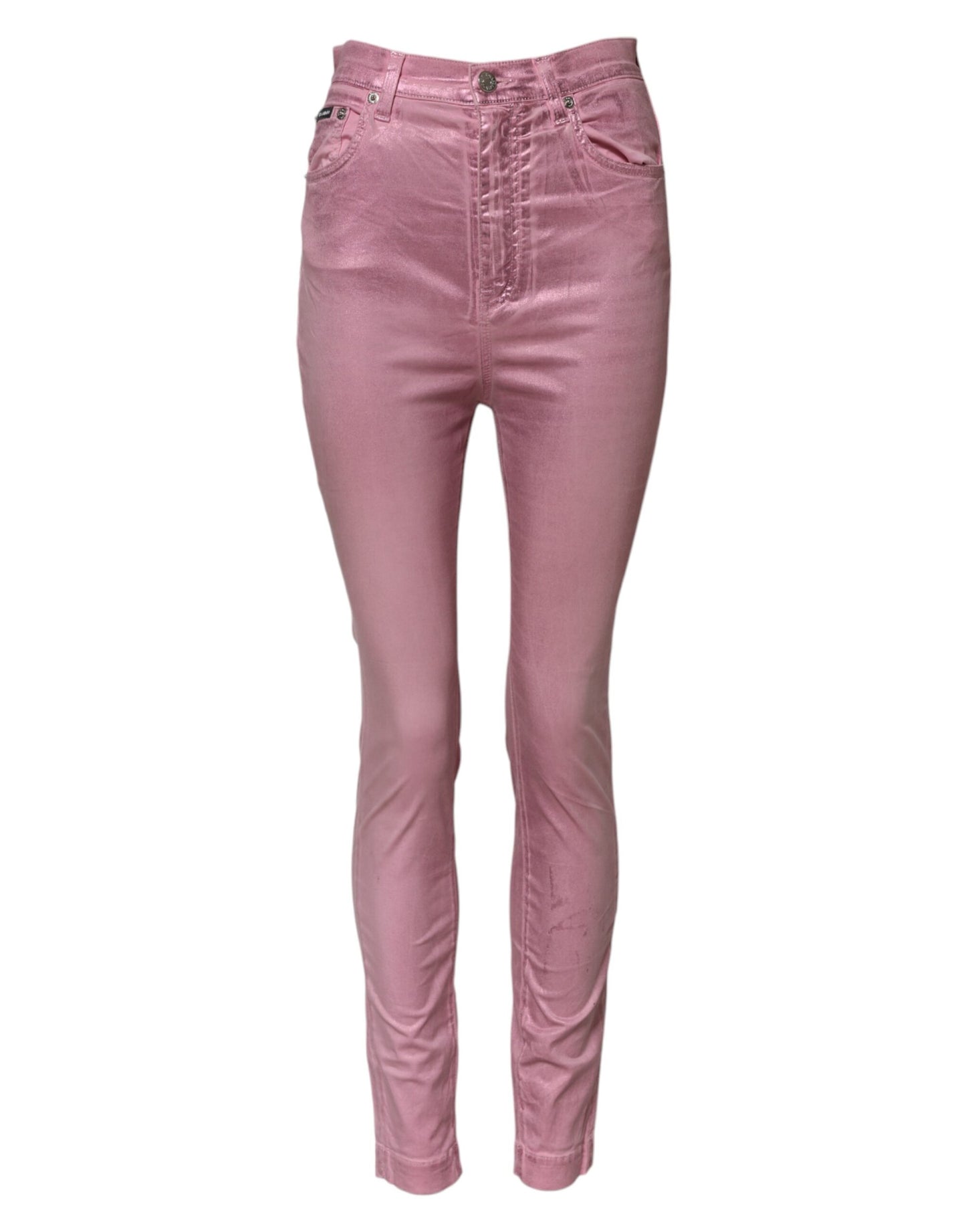 Dolce & Gabbana Pink GRACE High Waisted Skinny Denim Jeans