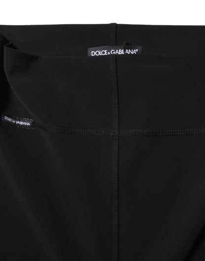 Dolce &amp; Gabbana – Schwarze Leggings mit hoher Taille 