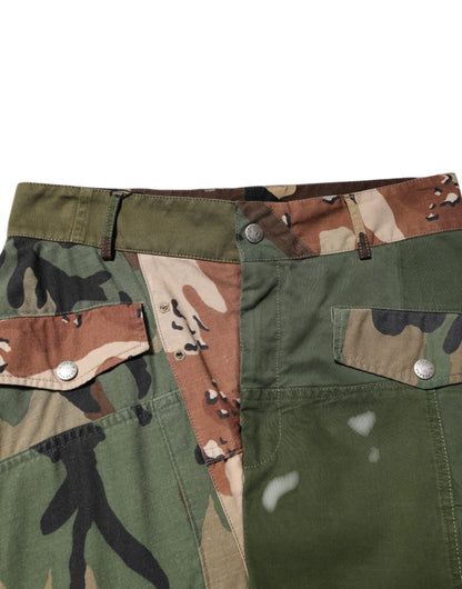 Dolce &amp; Gabbana – Mehrfarbige Cargohose mit Camouflage-Muster 