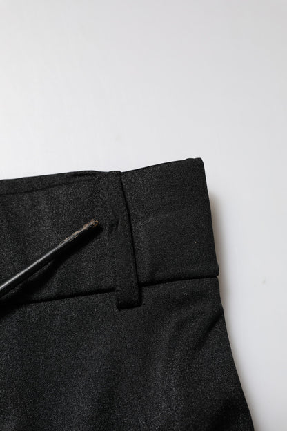 بنطلون ضيق ضيق أسود بخصر عالٍ من دولتشي آند غابانا 