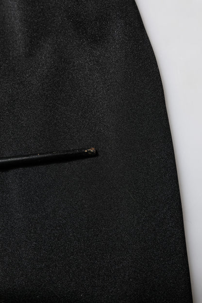 بنطلون ضيق ضيق أسود بخصر عالٍ من دولتشي آند غابانا 