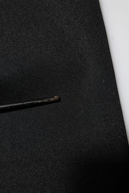 بنطلون ضيق ضيق أسود بخصر عالٍ من دولتشي آند غابانا 