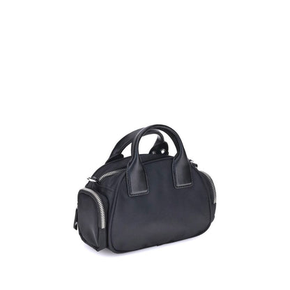 Ganni Schwarze Nylon-Schultertasche