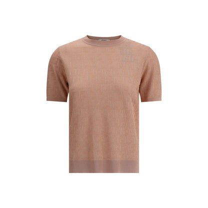 Fendi T-Shirt aus mehrfarbigem Viskosegewebe