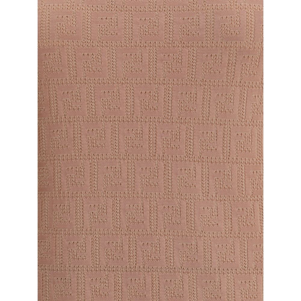 Fendi Baumwoll-Freizeitkleid in Multicolor