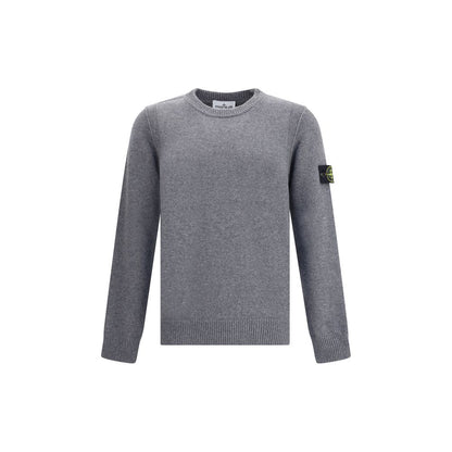 Stone Island Graues Woll-Sweatshirt