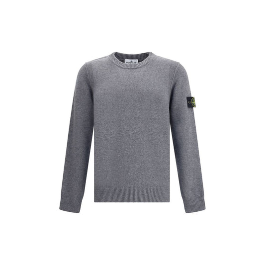 Stone Island Graues Woll-Sweatshirt