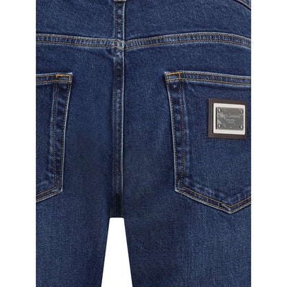 Dolce &amp; Gabbana Blaue Baumwolljeans aus Denim