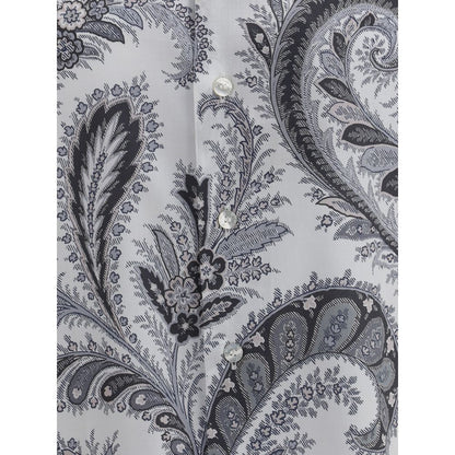 Etro Hemd mit grauem Baumwollmuster