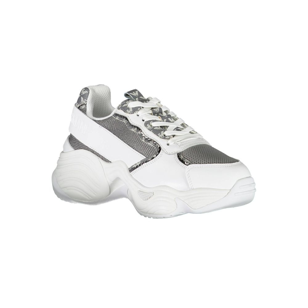 Emporio Armani – Weißer Polyester-Sneaker