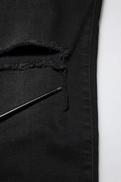 Dolce & Gabbana Black Cotton Skinny Denim Jeans