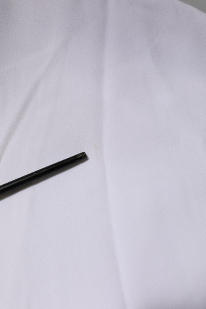 Dolce &amp; Gabbana Weiße Viskose-Logo-Damenjacke mit durchgehendem Reißverschluss