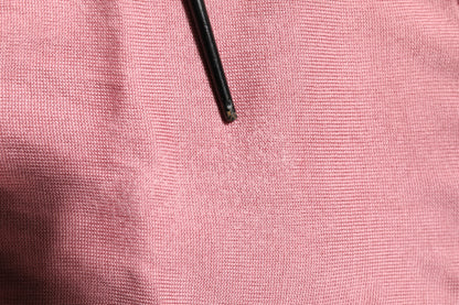 Dolce & Gabbana Pink Silk Cropped Crew Neck Cardigan Sweater