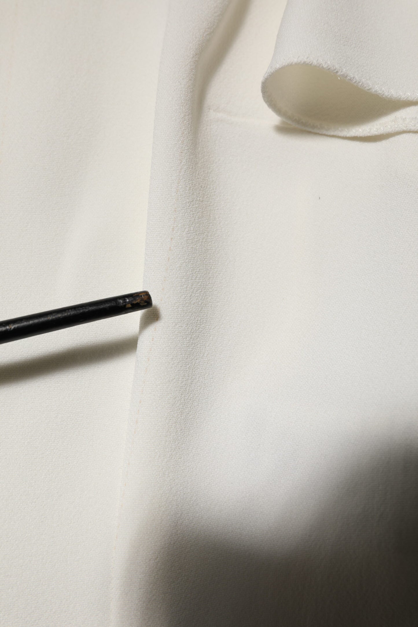 Dolce &amp; Gabbana – Weißes Blusenoberteil mit Rundhalsausschnitt und kurzen Ärmeln