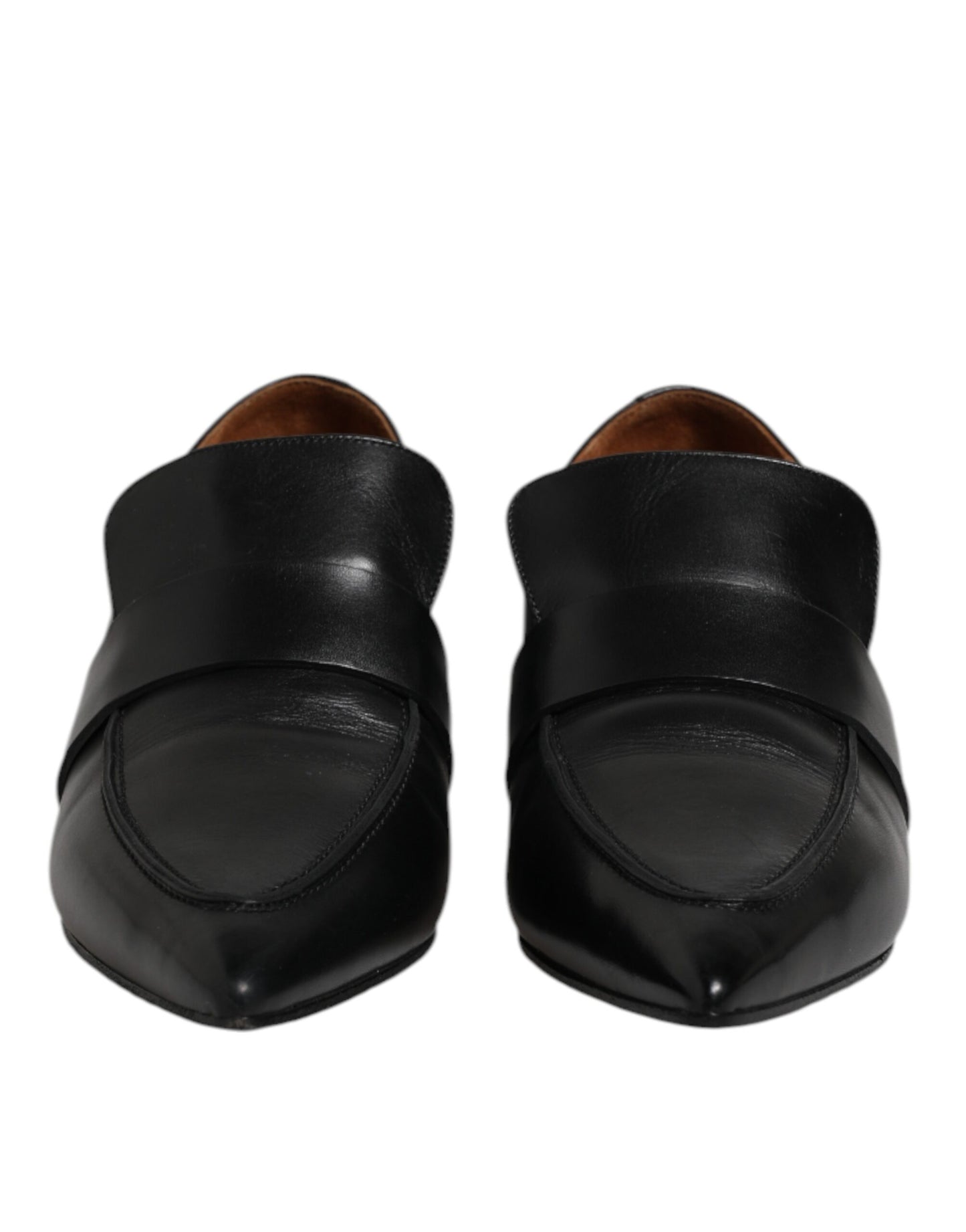 Marsell – Slipper aus weichem Leder mit spitzer Zehenpartie, Schwarz