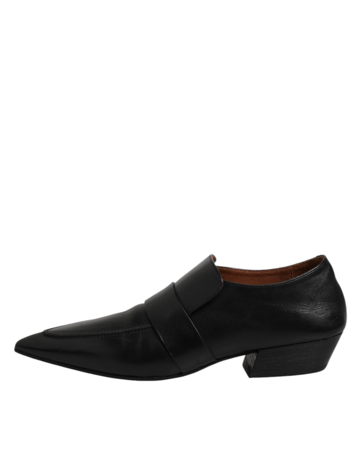 Marsell – Slipper aus weichem Leder mit spitzer Zehenpartie, Schwarz