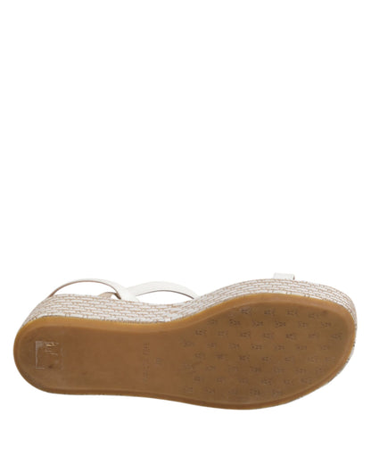 Patrizia Pepe – Weiße Espadrilles mit Knöchelriemen