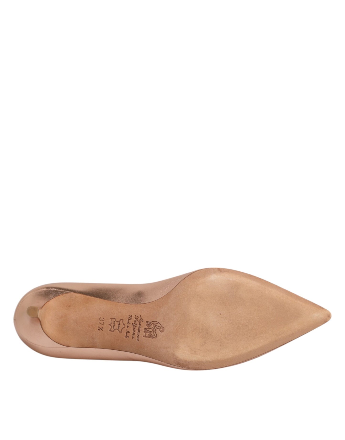 Prosperine Rosa Leder Pumps Stiletto Heels Slip On Schuhe