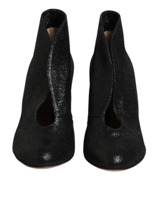 Gianvito Rossi – Pumps mit Stilettoabsatz in Metallic-Schwarz