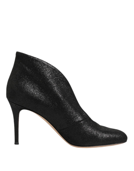 Gianvito Rossi – Pumps mit Stilettoabsatz in Metallic-Schwarz