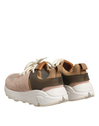 Dondup Mehrfarbige Wildleder Low Top Damen Sneakers Schuhe
