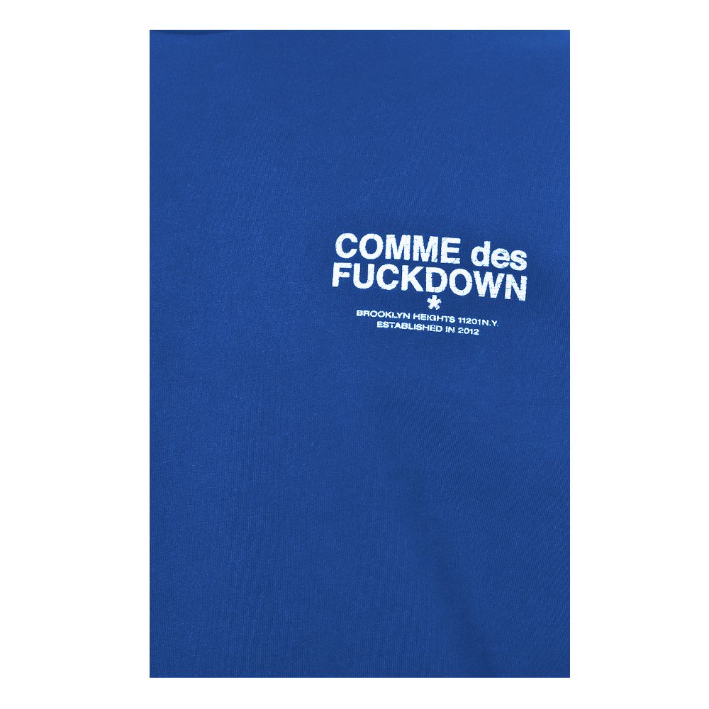 Comme Des Fuckdown Blauer Baumwollpullover für Herren