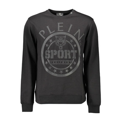 Plein Sport Black Cotton Men Sweater