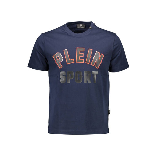 Blaues Baumwoll-T-Shirt von Plein Sport