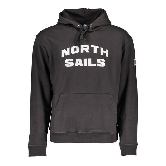 North Sails Herrenpullover aus schwarzer Baumwolle