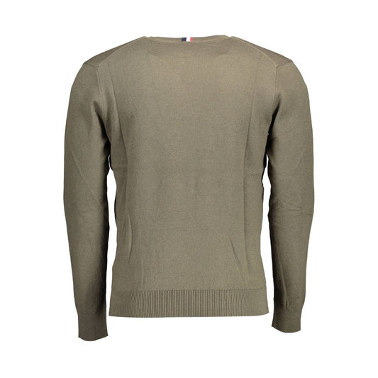 US POLO ASSN. Grüner Baumwollpullover