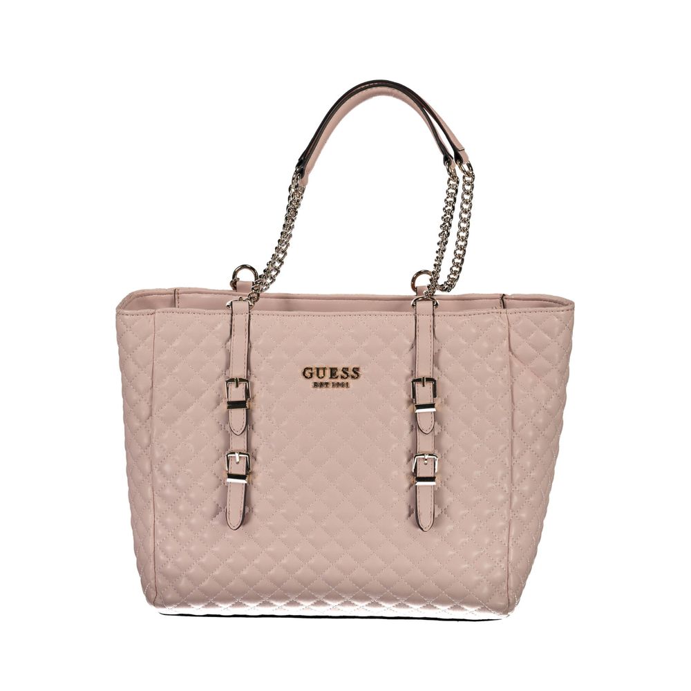 Guess Jeans – Handtasche aus Polyethylen in Rosa