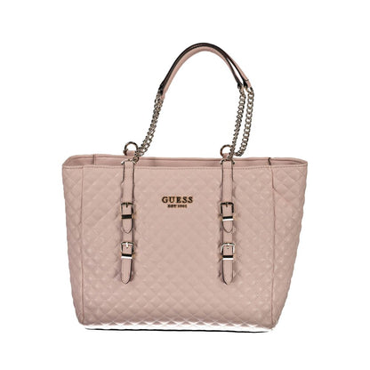Guess Jeans – Handtasche aus Polyethylen in Rosa