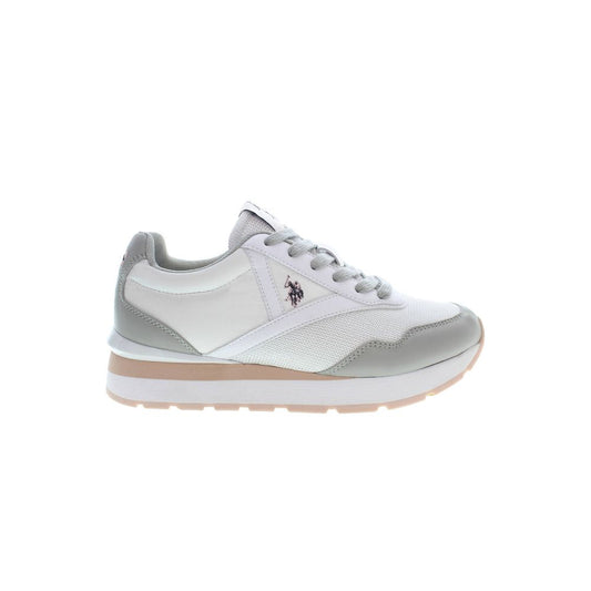 US POLO ASSN. Weißer Polyester-Sneaker