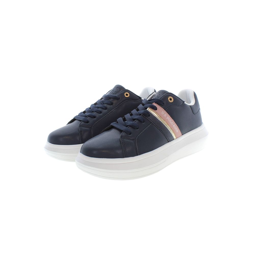US POLO ASSN. Blauer Polyester-Sneaker