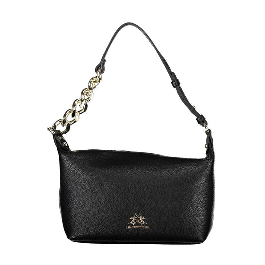 La Martina Schwarze Polyethylen-Handtasche