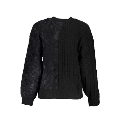 Desigual Schwarzer Baumwollpullover