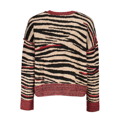 Desigual Roter Stoffpullover