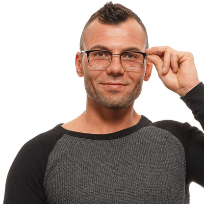 Omega Black Men Glasses Frame