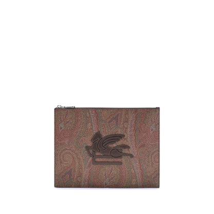 Etro Baumwoll-Clutch in Multicolor