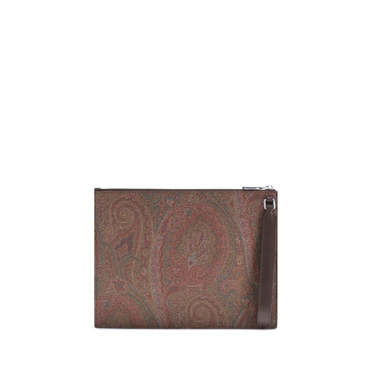 Etro Baumwoll-Clutch in Multicolor