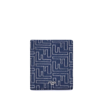 Fendi Portemonnaie aus blauem Stoff