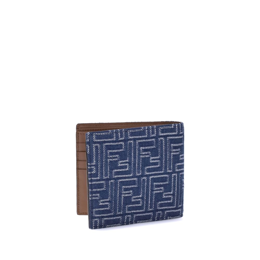 Fendi Portemonnaie aus blauem Stoff