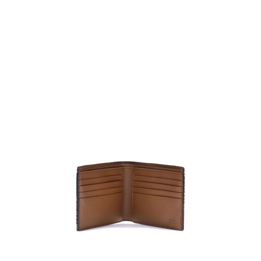 Fendi Portemonnaie aus blauem Stoff