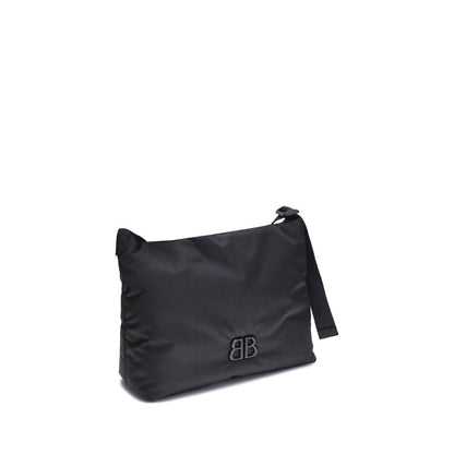 Balenciaga Schultertasche aus schwarzem Stoff